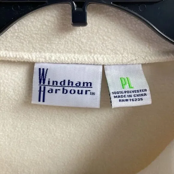 Windham Harbour Fleecelike Winter Coat, Vintage, Size Petite Large, Light Cream - Picture 6 of 7